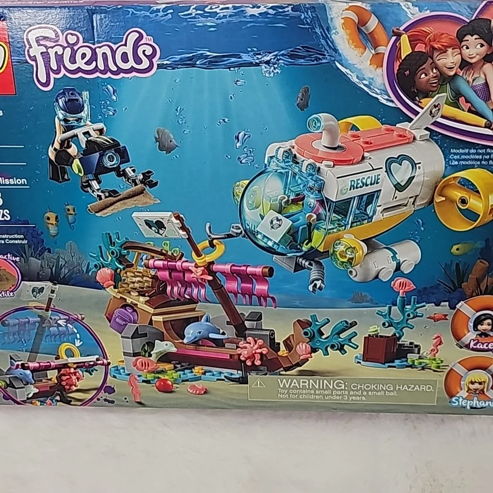 LEGO 41378 Dolphins Rescue Mission Friends Stephanie Kacey submarine